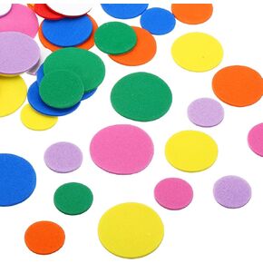 PATIKIL Foam Stickers, 4 Pack 164Pcs EVA Self Adhesive Foam Shape Sticker Craft Supplies for Scrapbook Card DIY Making Home Decoration, Circle Style
