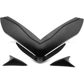 Z900 Beak Nose Extension Cover ABS Plastic Spoiler Front Winglets Fairing Wing Kit Fit for Kawasaki Z 900 2017-2019(Black)