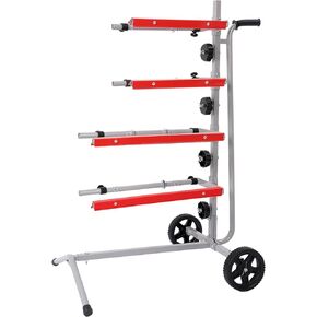 KUAFU Masking Paper Machine Station Mobile Tree Style Stand Holds 4 Bars Powder Coated