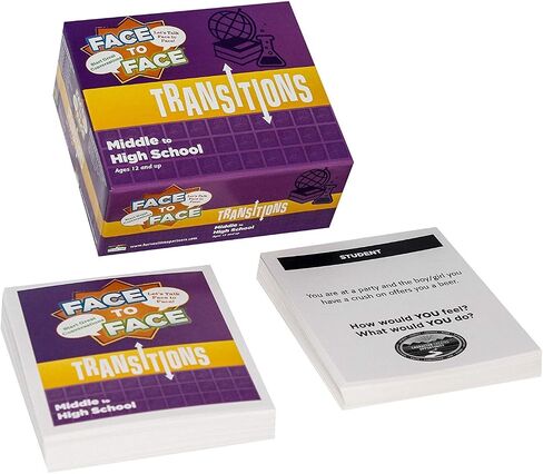 Face to Face Transitions Card Game (Middle to High School Edition) – Communication Development for Important Life Transitions, Ages 12 and Up in Saudi Arabia