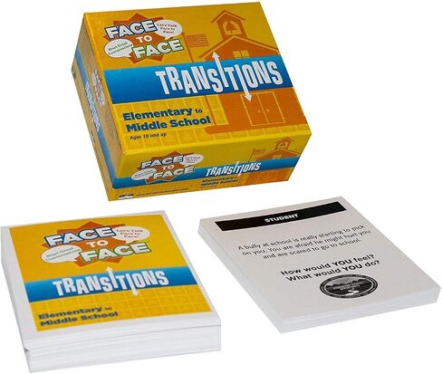 Face to Face Transitions Card Game (Middle to High School Edition) – Communication Development for Important Life Transitions, Ages 12 and Up in Saudi Arabia