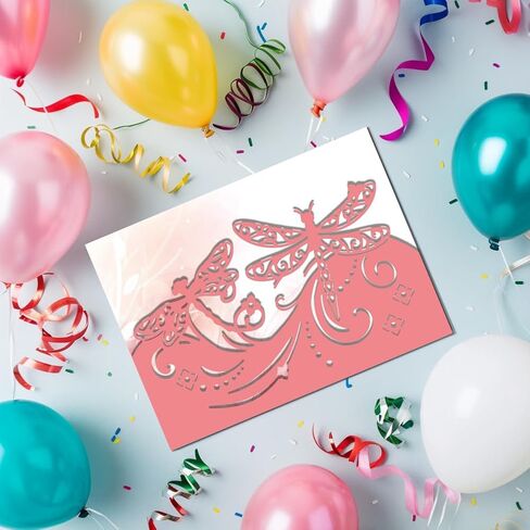 MAYJOYDIY Dragonfly Border Metal Die Cutting Edge Border Embossing Cutting Dies Stencil for Card Making Patterned Dragonfly Die Cut for Scrapbooking Party Photo Album DIY Card Crafts in Saudi Arabia