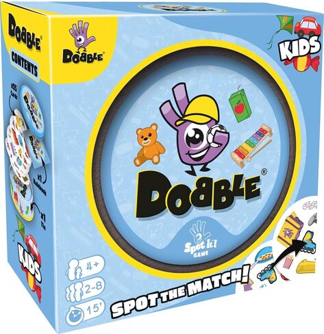 asmodee | dobble الأطفال | لعبة بطاقة | الأعمار 6+ | 2-8 لاعبين | 15 دقيقة وقت اللعب in Saudi Arabia