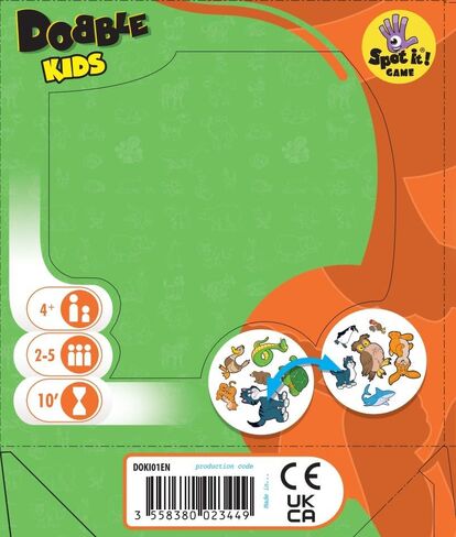 asmodee | dobble الأطفال | لعبة بطاقة | الأعمار 6+ | 2-8 لاعبين | 15 دقيقة وقت اللعب in Saudi Arabia