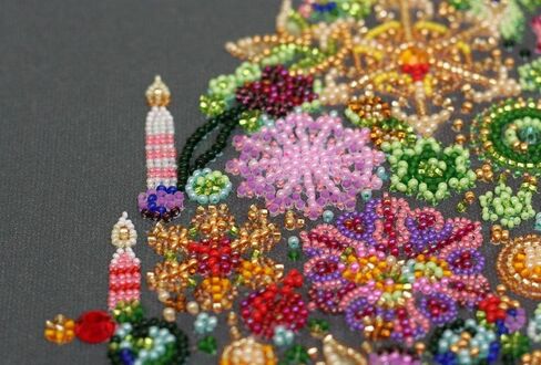 Wizardi Abris Art Bead Embroidery Kit - Golden Lights AB-787 in Saudi Arabia