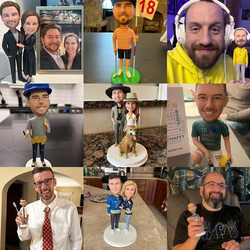 bobbleheads المخصصة: معطف دكتور وايت | bobblehead شخصية قابلة للتخصيص بالكامل | للأطباء in Saudi Arabia