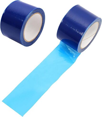 TCT-MOTORPARTS 2PCS Surface Protective Removable Scratch Film Tape Roll Blue 2.36 inch x 328 ft Blue in Kuwait