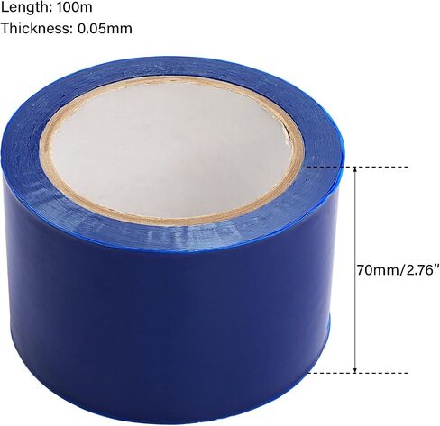 TCT-MOTORPARTS 2PCS Surface Protective Removable Scratch Film Tape Roll Blue 2.36 inch x 328 ft Blue in Kuwait