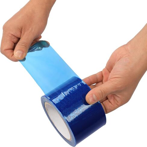 TCT-MOTORPARTS 2PCS Surface Protective Removable Scratch Film Tape Roll Blue 2.36 inch x 328 ft Blue in Kuwait