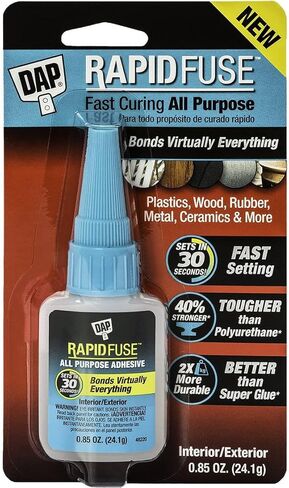 DAP 00155 0.85 Ounce RapidFuse All Purpose Adhesive, Clear 6 Pack in Saudi Arabia