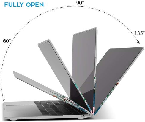 Ibenzer متوافق مع MacBook Air 13 Inch Case 2022 2021 2020 M1 A2337 A2179 A1932 ، علبة قذيفة صلبة بلاستيكية لشاشة Mac Air 13 مع معرف اللمس (2018-2022) ، Orris ، MMA-T13AFL in Kuwait