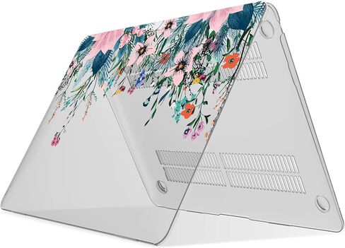 Ibenzer متوافق مع MacBook Air 13 Inch Case 2022 2021 2020 M1 A2337 A2179 A1932 ، علبة قذيفة صلبة بلاستيكية لشاشة Mac Air 13 مع معرف اللمس (2018-2022) ، Orris ، MMA-T13AFL in Kuwait
