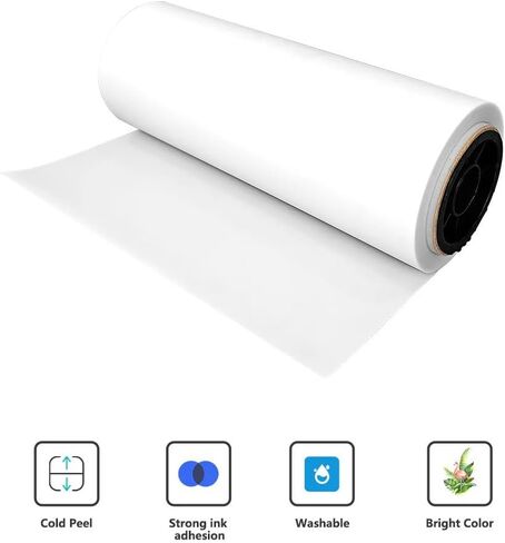 Procolored DTF Transfer Film Roll 13" x 328ft for A3 DTF Printer, PreTreat PET Heat Transfer Paper, Cold and Hot Peel, Direct to Film for T-Shirts Textile (Matte) in Saudi Arabia