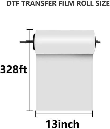 Procolored DTF Transfer Film Roll 13" x 328ft for A3 DTF Printer, PreTreat PET Heat Transfer Paper, Cold and Hot Peel, Direct to Film for T-Shirts Textile (Matte) in Saudi Arabia