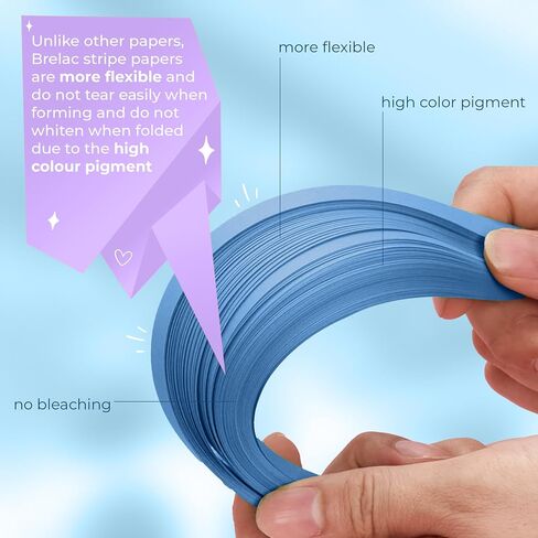 1350 Sheets Colorful Lucky Stars - Origami Paper Strips for Christmas & More in Saudi Arabia