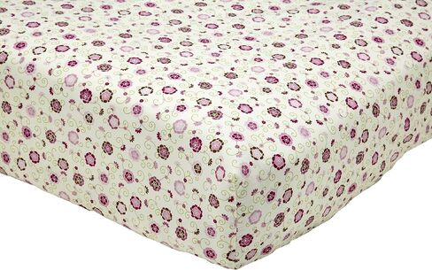 NoJo Terrazzo Peach, Grey & Ivory Fitted Super Soft Crib Sheet, Charcoal, Grey, Ivory, Peach in Saudi Arabia