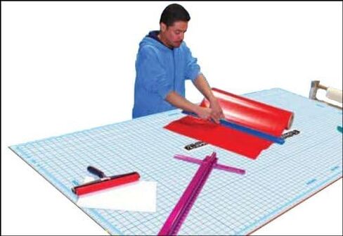 شفاء ذاتي 4'x8 'حصيرة قطع وحيد القرن مع ورقة شبكة منفصلة in Saudi Arabia