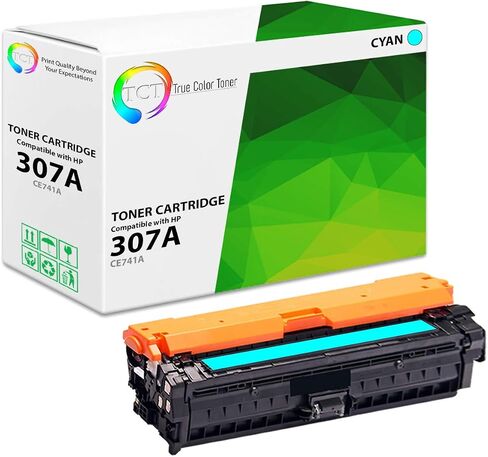 TCT 307A Toner Cartridge 5 Pack - Compatible Replacement for HP 307A CE740A CE741A CE742A CE743A Works with HP Color Laserjet Professional CP5225 Printers (Black Cyan Magenta Yellow) in Kuwait