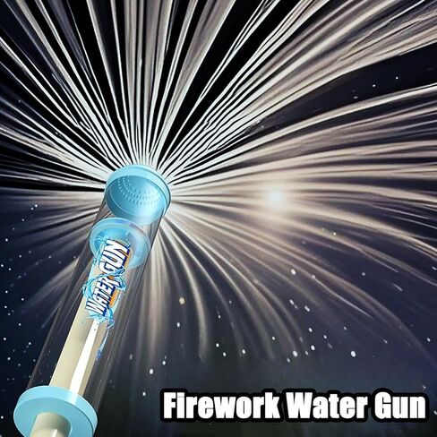 Fireworks Water Gun, Firework Style Water Spray Toy, Beach PoolWaterSprayToys,Romantic Firework Style Water Spray Toy for Family Entertainment or Pool Party(Blue) in Saudi Arabia