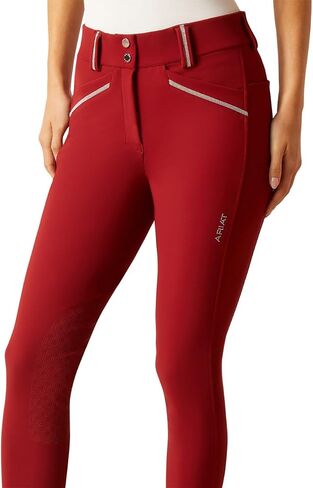 Ariat Women's Tri Factor Grace Knee Patch Breech, White, 26 Long in Saudi Arabia