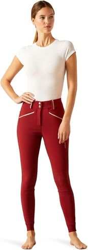 Ariat Women's Tri Factor Grace Knee Patch Breech, White, 26 Long in Saudi Arabia
