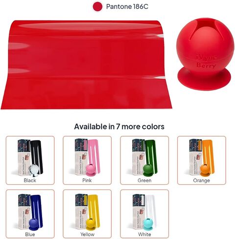 Ivyne ، HTV Heat Transfer Vinyl Roll ، الحديد على صفائح الفينيل لـ Cricut ، فينيل الصحافة الحرارية للقمصان ، القبعات ، ومشاريع الصياغة ، 12 "× 25 قدمًا من الفينيل الأبيض ، بلاك ، أسود in Kuwait
