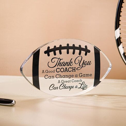 Acrylic Soccer Coach Gifts for Coach Thank You Gifts Office Desk Decor Appreciation Gift Thank You Gift for Soccer Coach End of Season Coach Gift for Soccer Coach in Saudi Arabia