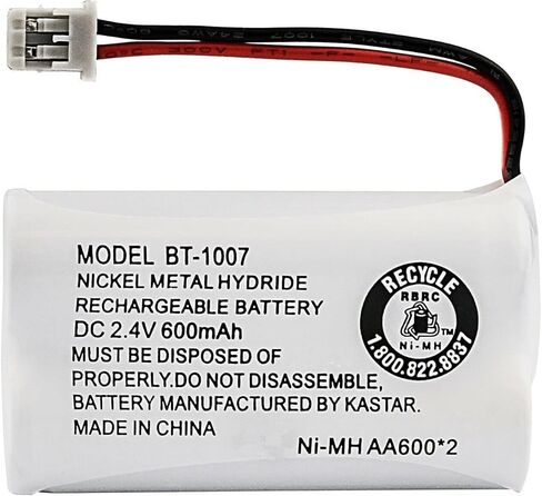 Kastar 6-Pack BT-1007 استبدال البطارية لـ Panasonic HHR-P506 ، HHR-P506A ، HHR-P506A1B ، HHR-15F2G1 ، Type 17 ، KX-TG2000B ، KX-TG4000B ، KX-TGA200 ، KX-TGA200B ، KX-TGA4000 ، KX-TGA00 in Saudi Arabia
