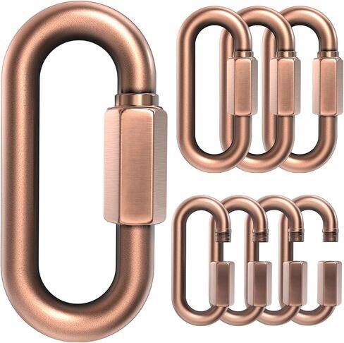 3" Chain Quick Links, 6 Pcs 5/16" Marine Grade Screw Chain Links, Large Opening Chain Connector Chain Coupler, 1600 Lbs Capacity in Kuwait