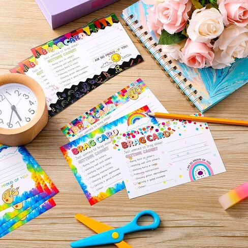 Eersida 200 PCS بطاقات التباهي ملاحظات بريد المعلم إلى الآباء مرة أخرى إلى الفصل الدراسي المدرسي جيد السلوك بطاقات تحفيزية لإرسال إلى المنزل لمستلزمات رياض الأطفال في المدرسة الابتدائية في المدرسة الابتدائية in Saudi Arabia