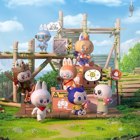 Pop Mart the Monsters Forest Secret Base Series Labs-Click-Fix Lab ، مجموعة ألعاب Babubu ، لعبة بناء تفاعلية للأطفال ، الأولاد ، والبنات in Saudi Arabia