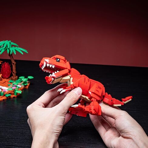 Dinosaur World Building Block Set,T.Rex Dinosaur Park Sets for Boys and Girls 8-12,T.rex and Volcano Scene Building Sets,Home or Office Décor Sets for Boys 8-14(559pcs) in Saudi Arabia