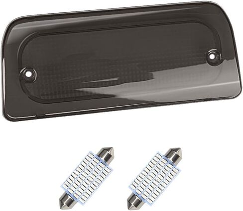 Urite2GO 3rd ضوء الفرامل الثالث عدسة الدخان كابينة ممتدة فقط متوافقة مع 1994-2003 Chevy S10 GMC Sonoma High Mount Stop Lamp Assembly in Saudi Arabia
