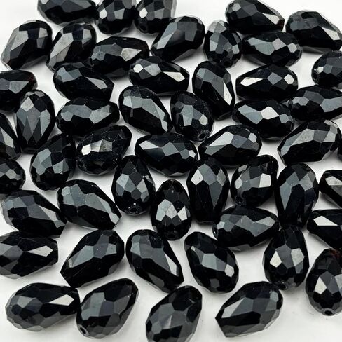100pcs 8x12mm ekrdrop clastal closp heads لصنع المجوهرات ، حفر الفواصل الزجاجية العمودية ذات الوجه العمودي (الأخضر الداكن) in Kuwait