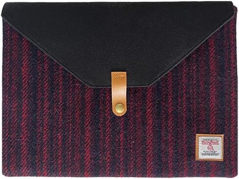 Harris Tweed Laptop Sleeve Bag Compatible with MacBook Air/Pro 12-13 inch Notebook,Briefcase Men's Business A4 Liner Bag (Green Brown) in Kuwait