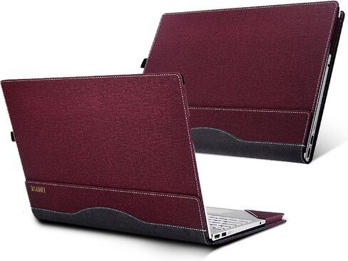غطاء حالة الكمبيوتر المحمول لـ 13.3 بوصة Dell Latitude 5340 5330 5320 و Dell Latitude 3320 3330 كمبيوتر محمول كمبيوتر ، ملحق PU Leather Protectore القابل للفصل (Burgundy) in Kuwait