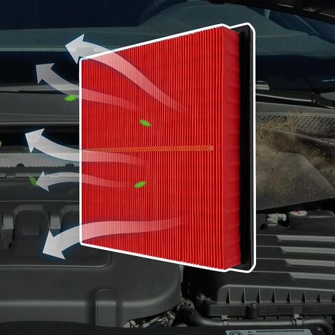 فلتر هواء المحرك يناسب تويوتا هايبرد (C-HR (2018-22)، ES300h (2019-23)، أفالون 2019-22)، RAV4 (2019-23)، كامري (2018-22)، هايلاندر (2020-23) , سيينا (2021-23)، CA12289، 17801-77050 in Kuwait