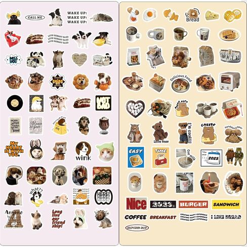 200 ٪ ملصقات جمالية لكتاب القصاصات Bullet Journal Art Diary Phone Phone Gifts Planner ، Scrapbook Sticker للأطفال المراهقين البالغين in Kuwait