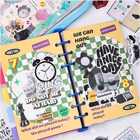 200 ٪ ملصقات جمالية لكتاب القصاصات Bullet Journal Art Diary Phone Phone Gifts Planner ، Scrapbook Sticker للأطفال المراهقين البالغين in Kuwait