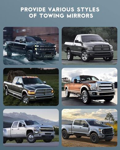 زجاج مرآة جانبية من OCPTY مناسب لـ 2008-2017 لسيارة Toyota For Sequoia 2007-2017 لسيارة Toyota لشاحنة Tundra Pickup، زجاج مسطح علوي على الجانب الأيمن، بما في ذلك اللاصق in Kuwait