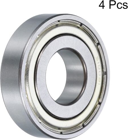 uxcell 4 Pcs 16002-2Z Deep Groove Ball Bearing, 15mm x 32mm x 8mm High Carbon Chrome Steel Z0 Double Rubber Sealed Bearing (ABEC1) in Saudi Arabia