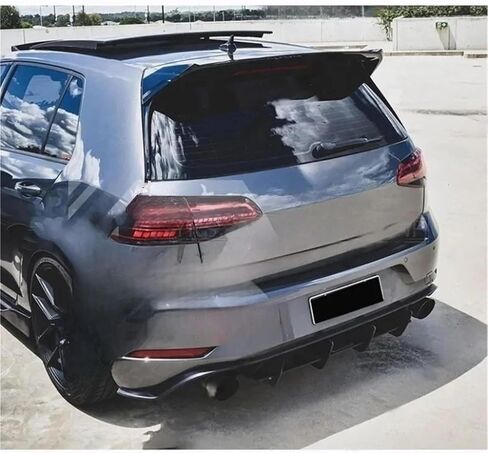 متوافق مع فولكس واجن جولف 7/7.5 MK7 MK7 FaceLift GTI GTD TDI TSI 2013-2020 روبوت على غرار السقف الخلفي المفسد جناح الشفاه CAP SPOILER (GTI GTD GLOSS Black) in Kuwait