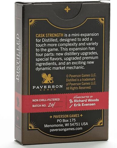 Distilled: Cask Strength - 55 Card Mini التوسع ، لعبة لوحة الإستراتيجية الروحية ، ترقيات جديدة ونكهات ، تتراوح أعمارهم بين 14+ ، 1-5 لاعبين in Kuwait