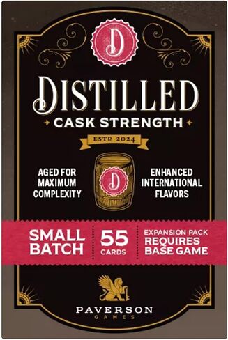 Distilled: Cask Strength - 55 Card Mini التوسع ، لعبة لوحة الإستراتيجية الروحية ، ترقيات جديدة ونكهات ، تتراوح أعمارهم بين 14+ ، 1-5 لاعبين in Kuwait