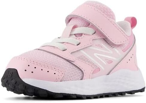 New Balance Kids Fresh Foam 650 V1 Bungee Lace with Top Strap Running Shoe, Light Raspberry/Pink Sugar, 10 US Unisex Toddler in Kuwait