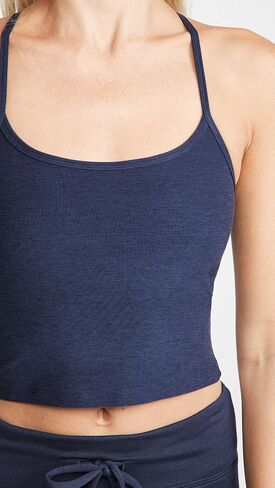تيشيرت بدون أكمام للسيدات من Beyond Yoga بتصميم Spacedye Slim Racerback قصير بدون أكمام Orchid Blossom Heather X-Small in Saudi Arabia