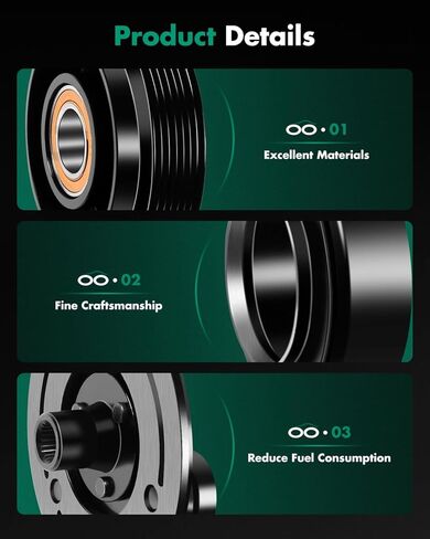 SCITOO AC Compressor Clutch Coil Assembly Fit for D-odge Nitro for J-eep Liberty 3.7L 2006 2007 2008 CO 10900C in Kuwait