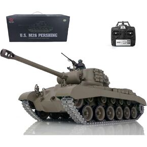 TOUCAN RC HOBBY Henglong 1/16 Scale 7.0 Upgraded M26 Pershing RTR RC Tank 3838 Metal Tracks