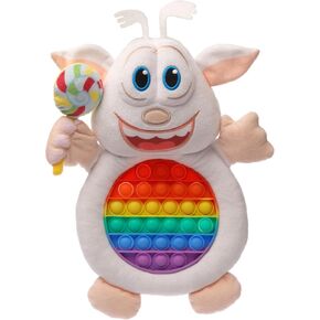 Booba Pop Sensory Plush Doll - Two in One - Fidget and Plush Toy from Netflix Show Booba Cute, Soft, Stuffed Plush Plush Doll for Kids - Officially Licensed Product - 14 Inches
