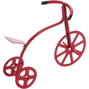 COHEALI Toy Model Tricycle Fairy Simulated Furniture Figurine Home/ Garden Housue House Mini Decoration Accessory Doll Dollhouse Lightweight Red Iron Adornment Bike Desk Friends Shop